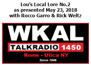 Lou's Local Lore No.2 (May 23, 2018)
